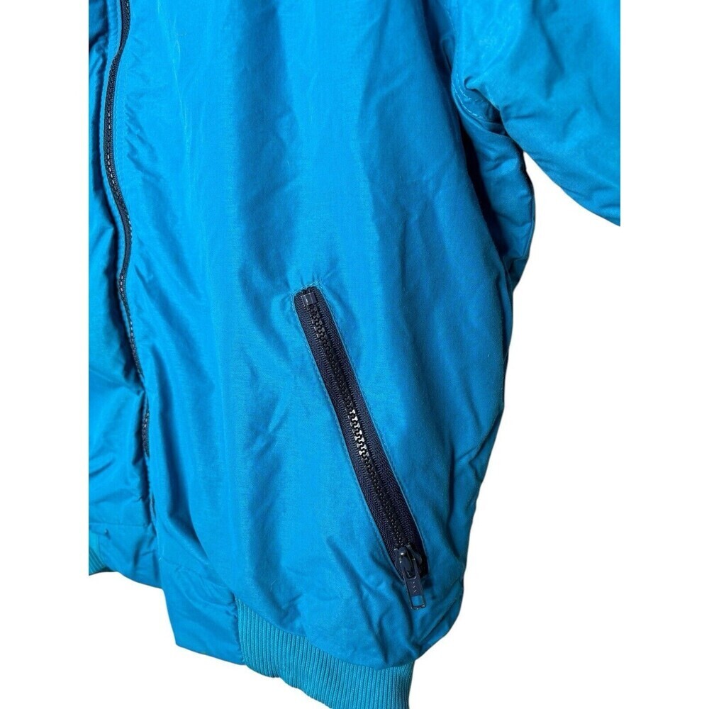 Vtg PATAGONIA Fleece Lined Winter Ski Bomber Jacket Full Zip Blue Youth 11/12 - Picture 3 of 15